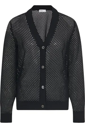 ROSETTA GETTY Mesh pointelle vest