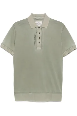 Vivienne Westwood Piqué poloshirt met geverfd effect