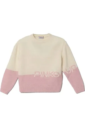 Pinko Intarsia trui met logo