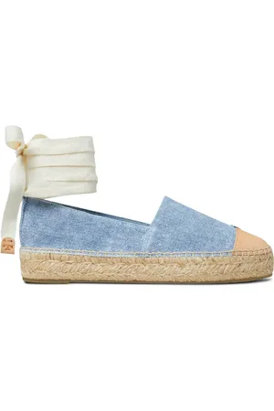 Tory Burch Leren espadrilles