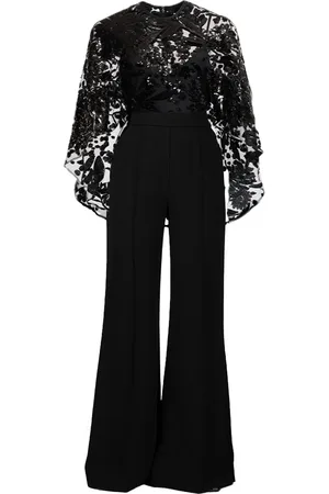 Elie saab Jumpsuit met geborduurde cape