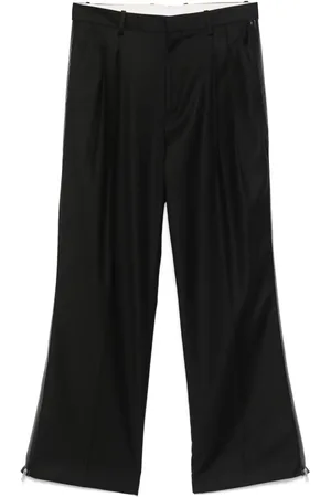 Helmut Lang Plooibroek met ritsdetail