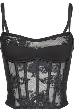 Pinko Bustier top met kant
