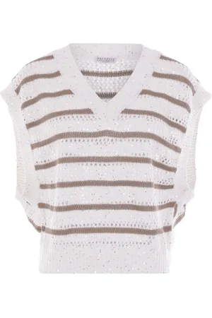 Brunello Cucinelli Gestreepte top