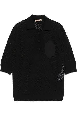 Twin-Set Polotop met logopatch