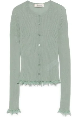 BLUMARINE Vest met ruche afwerking