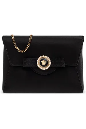 VERSACE Crystal Gianni Ribbon satijnen clutch