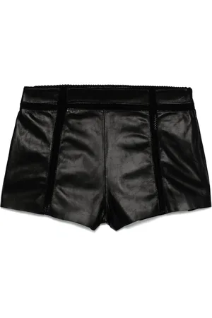 BLUMARINE Leren shorts