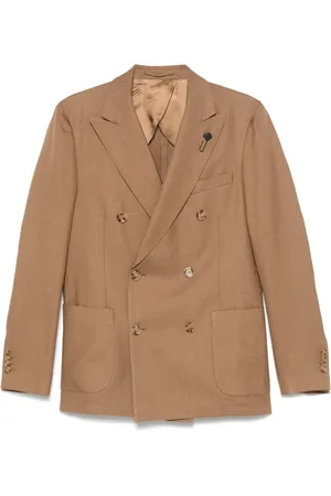 LARDINI Blazer met broche