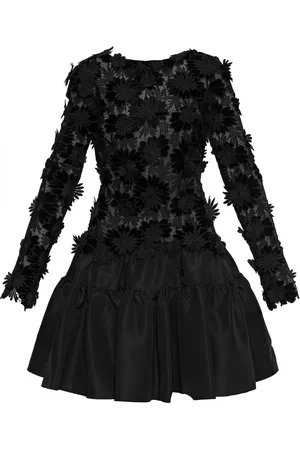 Oscar de la Renta Minijurk met bloemenpatch