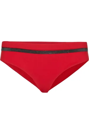 Brunello Cucinelli Bikinislip verfraaid met monili ketting
