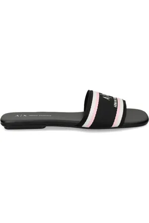 Armani Exchange Gestreepte slippers