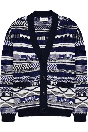 LANEUS Gebreid vest met jacquard