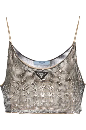 Prada Top verfraaid met stras