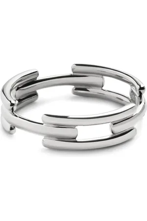 Monica Vinader Gelaagde zilverkleurige ring