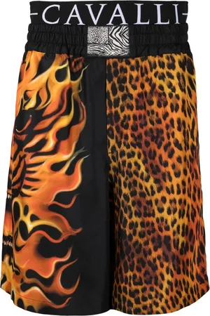 Roberto Cavalli Shorts met logopatch