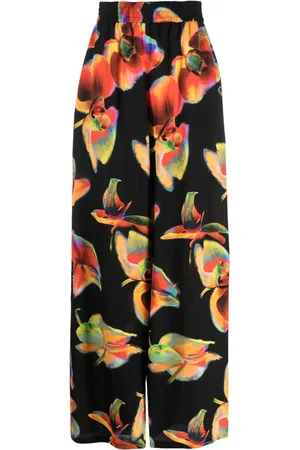 Alexander McQueen Broek met bloemenprint