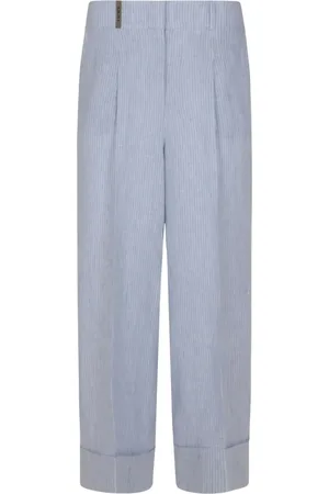PESERICO SIGN Broek met gesmockt detail