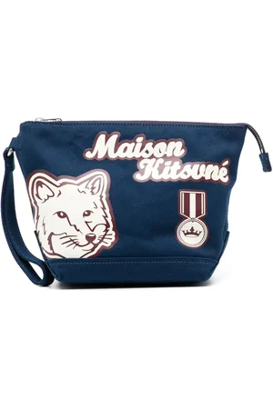 Maison Kitsuné Clutch met logoprint
