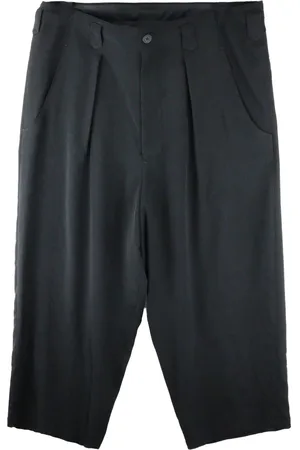 YOHJI YAMAMOTO Plooibroek met wijde pijpen