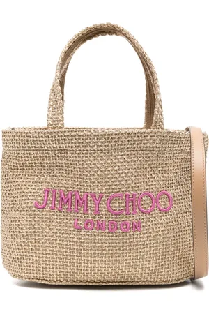 Jimmy Choo Strandtas met geborduurd logo