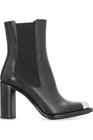 Alexander McQueen Punk leren Chelsea laarzen