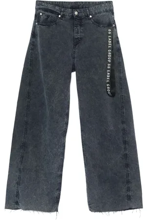 44 Label Group Desert Pappas jeans met wijde pijpen