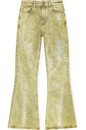 Ganni Jeans met gebleekt effect