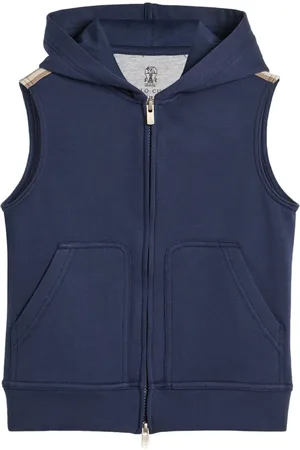 Brunello Cucinelli Vest met capuchon en rits