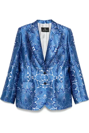 Etro Blazer met bloemenjacquard