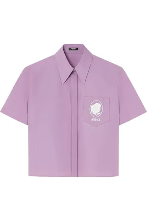 VERSACE Cameo blouse met geborduurd logo