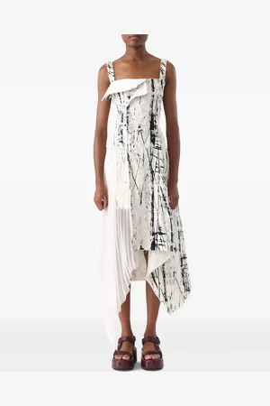 Jason Wu Asymmetrische jurk met jacquard