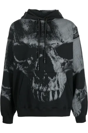 44 Label Group Hoodie met doodskopprint