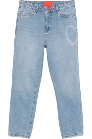 Vision Of Super Jeans met hartprint