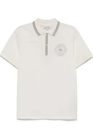 Lacoste Poloshirt met badgeprint