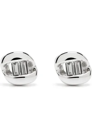 Dana Rebecca Designs 14kt witgouden oorbellen