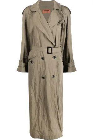 Missoni Trenchcoat met dubbele rij knopen