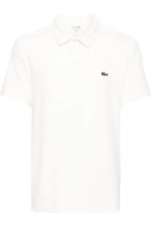 Lacoste Fluwelen poloshirt met logo