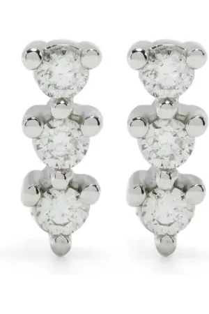 Dana Rebecca Designs 14kt witgouden oorbellen