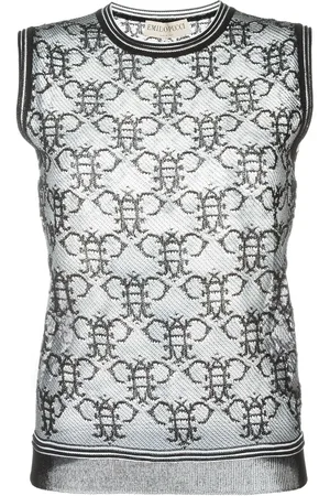 Puccini Sheer logo tank top