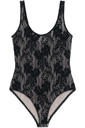 ZIMMERMANN Kanten body met diepe ronde hals