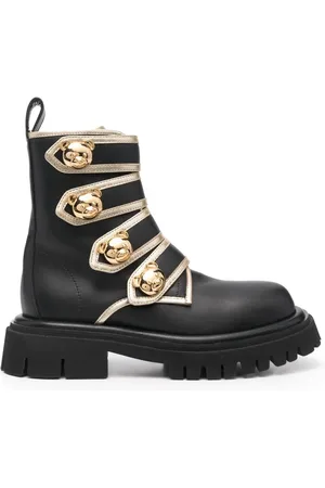 Moschino Enkellaarzen met gesp