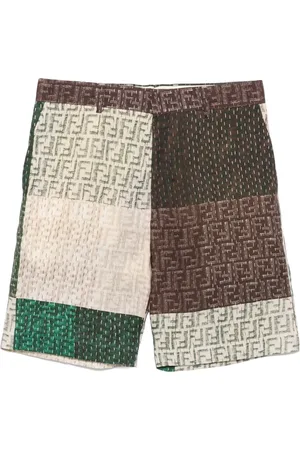 Fendi FF linnen shorts