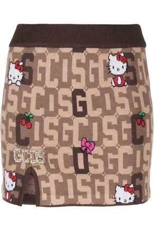 GCDS X Hello Kitty rok met monogram