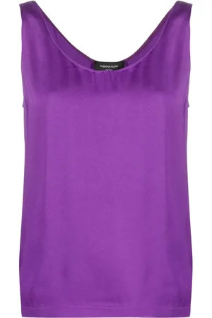 Fabiana Filippi Tanktop met diepe ronde hals