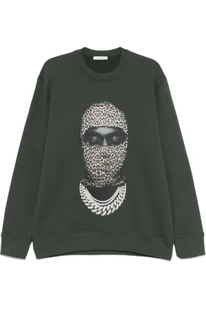 Ih Nom Uh Nit Sweater met luipaardprint en ronde hals