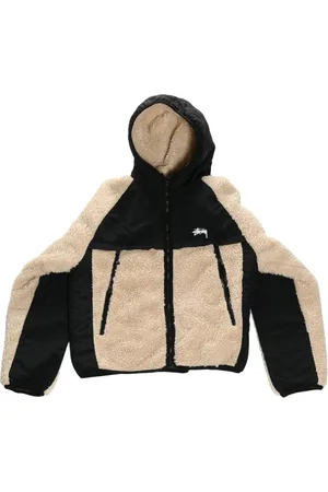 STUSSY Fleece jack met vlakken