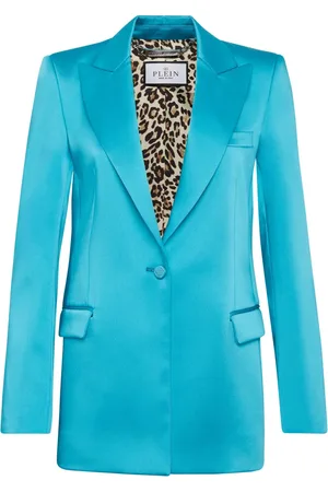 Philipp Plein Blazer verfraaid met studs en satijnen afwerking