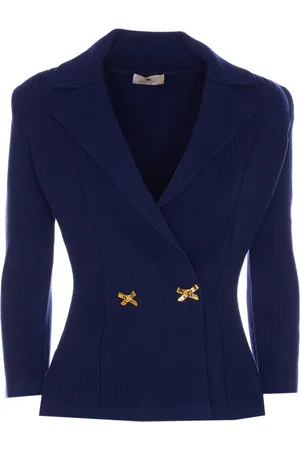 Elisabetta Franchi Geribbelde blazer