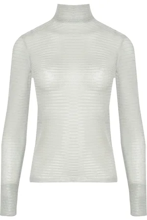 Gloria Coelho Top met hoge hals